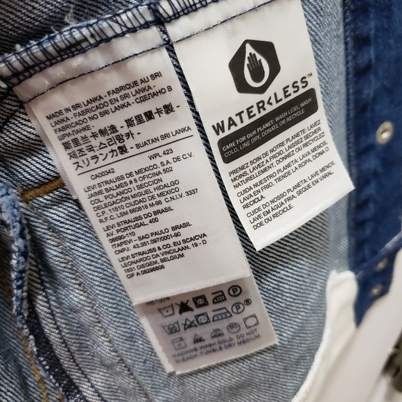 Levi's Y2K Denim Jean Jacket Womens Size XS Red White Blue Trim New 100% Cotton - Picture 9 of 11